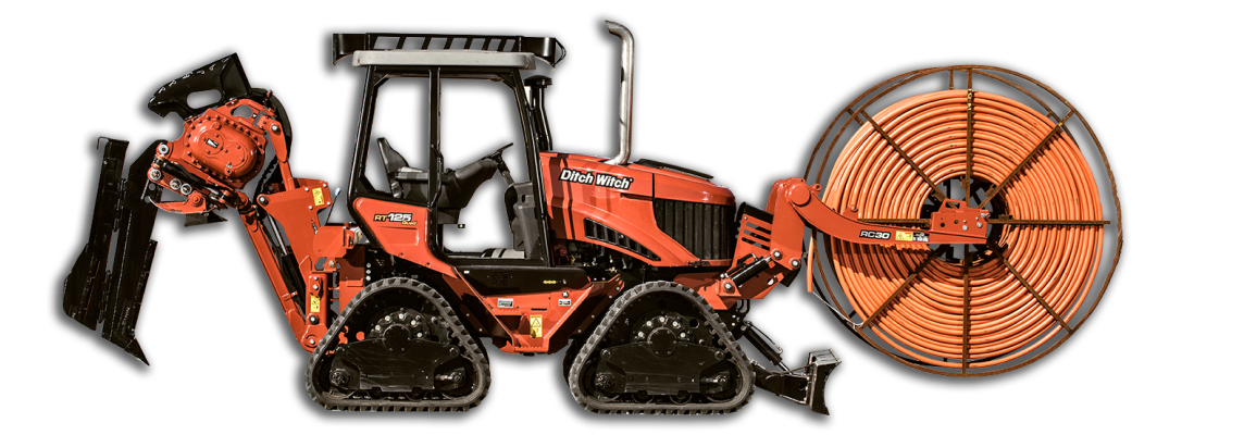 ditch witch RT125 Quad underground machinery rental no background transparent png full